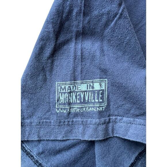 Keith Urban 2005 /‎ 2006 Be Here Concert Tour T-Shirt - Blue Short Sleeve - L - Picture 5 of 8